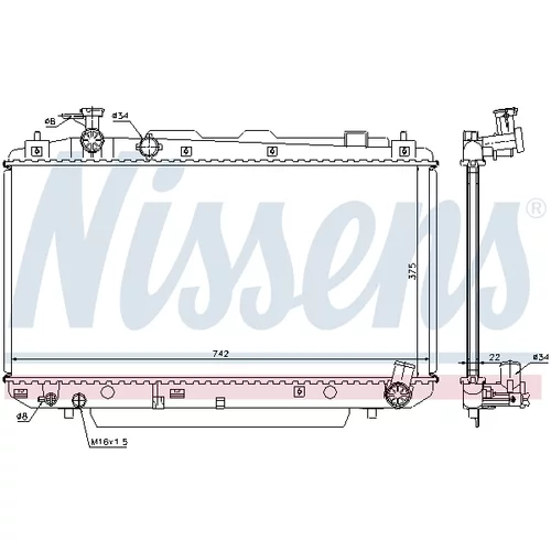 Chladič motora NISSENS 64639A - obr. 6