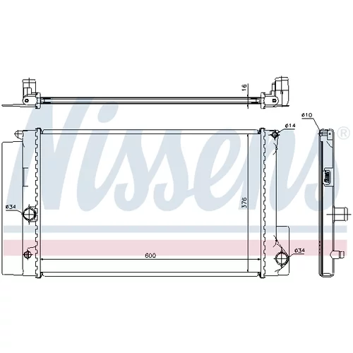 Chladič motora NISSENS 64692 - obr. 5