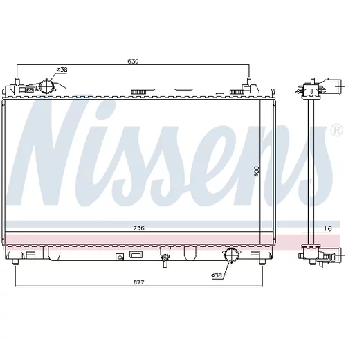 Chladič motora NISSENS 646948 - obr. 5