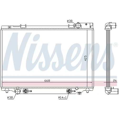 Chladič motora NISSENS 647451 - obr. 6