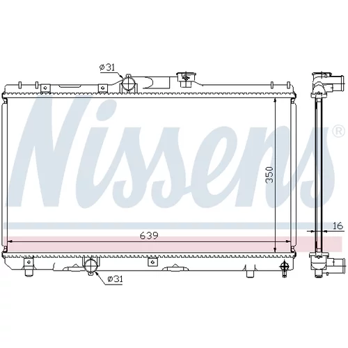 Chladič motora NISSENS 64786A - obr. 5