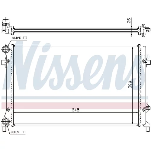 Chladič motora 65277A /NISSENS/ - obr. 5