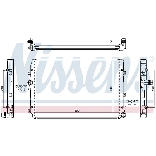 Chladič motora NISSENS 65309 - obr. 4