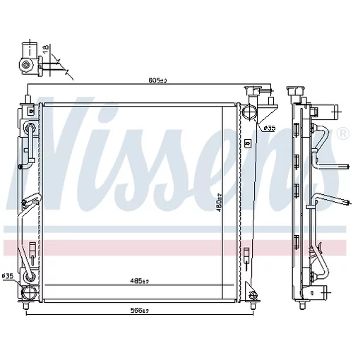 Chladič motora 66763 /NISSENS/ - obr. 4