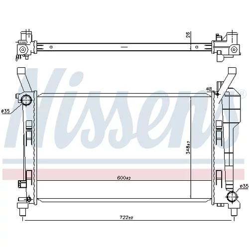 Chladič motora NISSENS 67106 - obr. 4