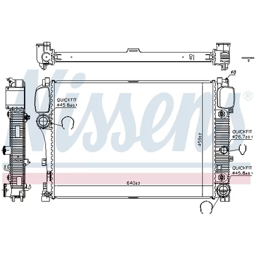 Chladič motora NISSENS 67107A - obr. 7