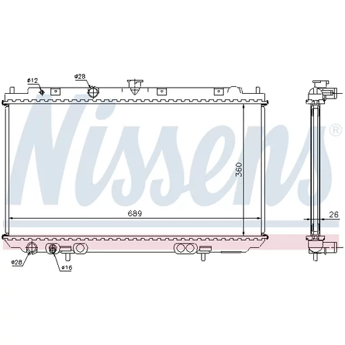 Chladič motora NISSENS 67348A - obr. 5