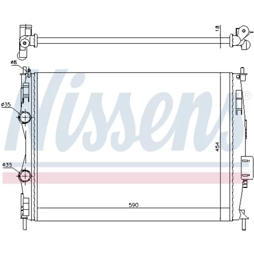 Chladič motora NISSENS 67368 - obr. 4