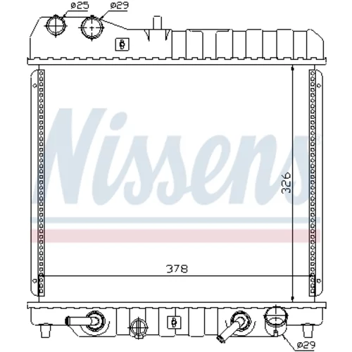 Chladič motora NISSENS 68111 - obr. 6