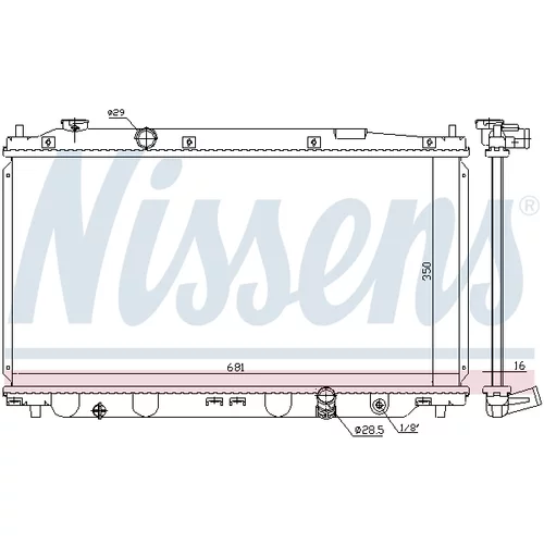 Chladič motora NISSENS 68150 - obr. 5