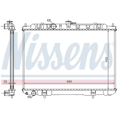 Chladič motora NISSENS 68705A - obr. 4