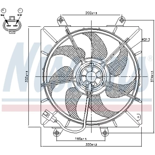 Ventilátor chladenia motora NISSENS 85014 - obr. 5