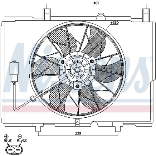 Ventilátor chladenia motora NISSENS 85489 - obr. 5