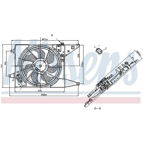 Ventilátor chladenia motora NISSENS 85710 - obr. 5