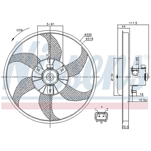 Ventilátor chladenia motora NISSENS 85782 - obr. 5