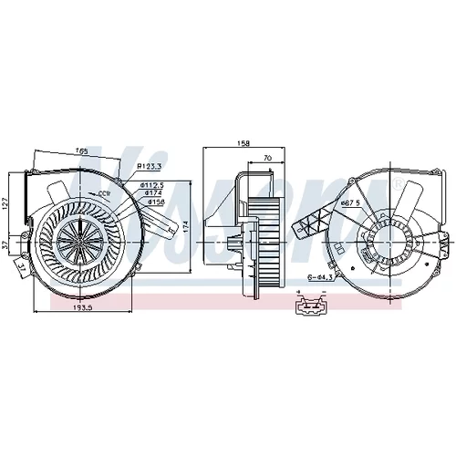 Vnútorný ventilátor 87028 /NISSENS/ - obr. 5