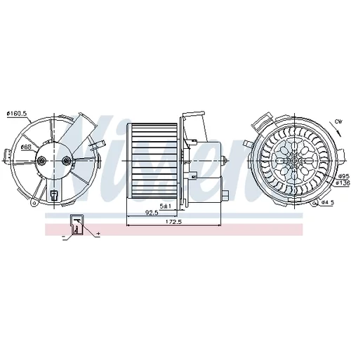 Vnútorný ventilátor NISSENS 87092 - obr. 5