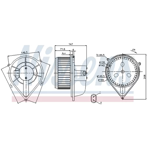 Vnútorný ventilátor 87128 /NISSENS/ - obr. 5