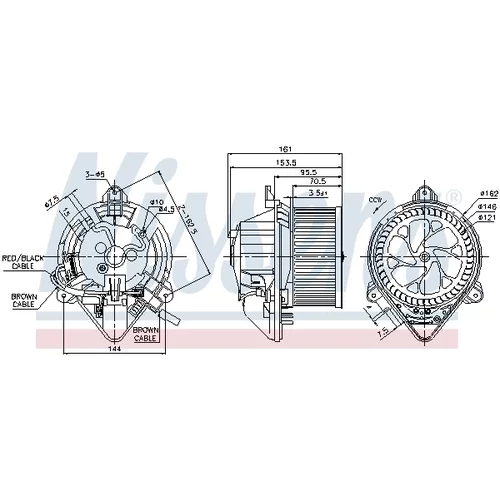 Vnútorný ventilátor NISSENS 87130 - obr. 5