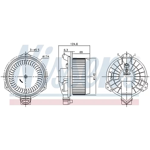 Vnútorný ventilátor NISSENS 87727 - obr. 5