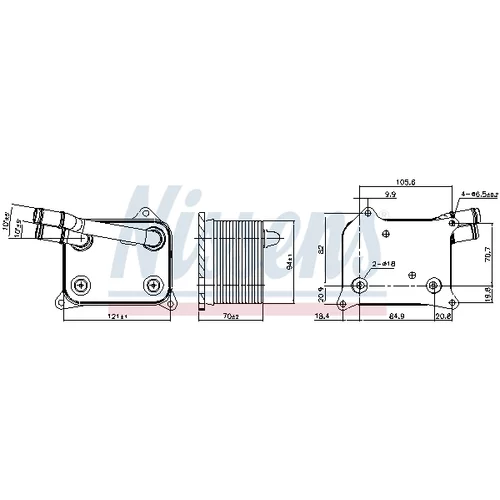 Chladič motorového oleja NISSENS 90839 - obr. 4