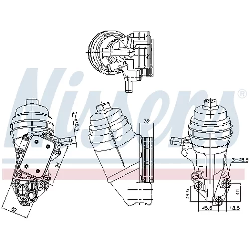 Chladič motorového oleja NISSENS 91320 - obr. 4
