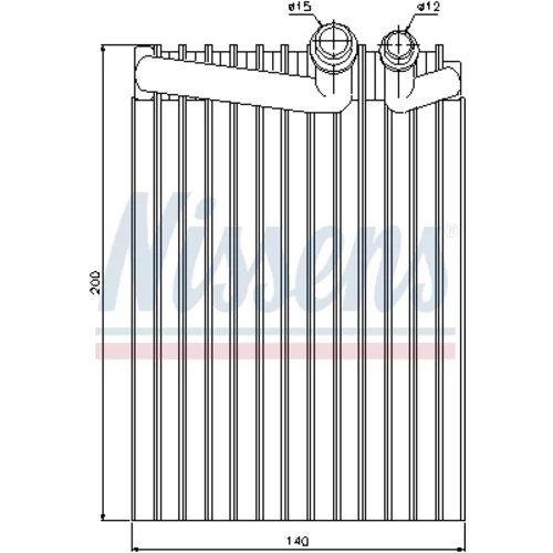 Výparník klimatizácie NISSENS 92249 - obr. 5