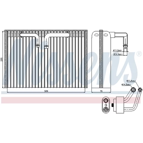 Výparník klimatizácie NISSENS 92296 - obr. 6