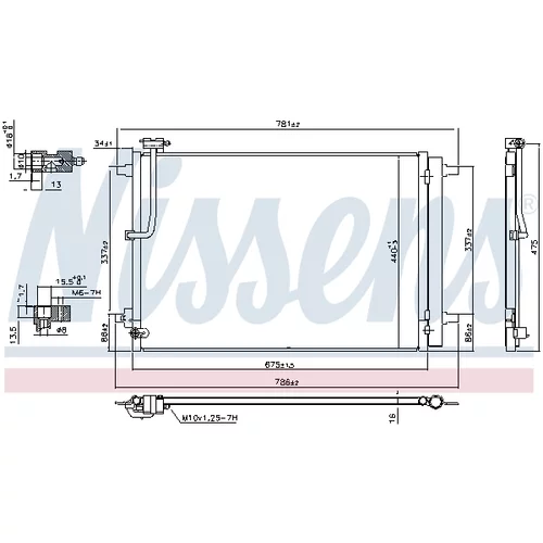 Kondenzátor klimatizácie NISSENS 941077 - obr. 7