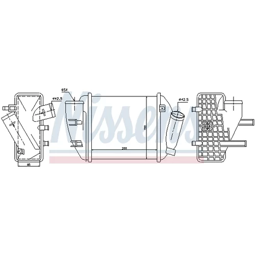 Chladič plniaceho vzduchu NISSENS 96708 - obr. 4