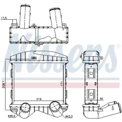 Chladič plniaceho vzduchu 96893 /NISSENS/ - obr. 4