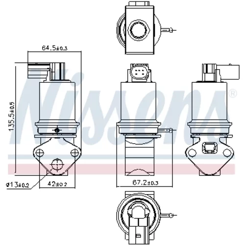 EGR ventil NISSENS 98202 - obr. 6