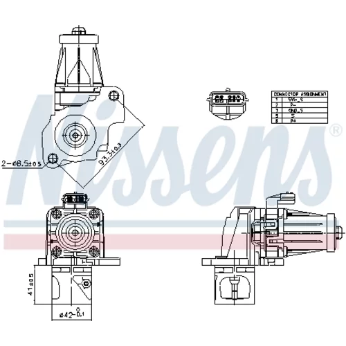 EGR ventil NISSENS 98405