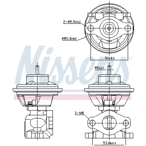 EGR ventil NISSENS 98479