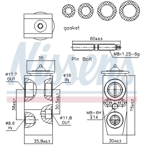 Expanzný ventil klimatizácie 999285 /NISSENS/ - obr. 5