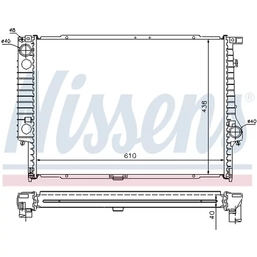 Chladič motora NISSENS 60596A - obr. 4