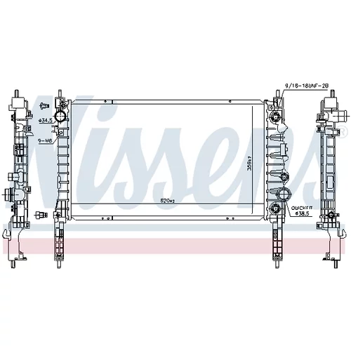 Chladič motora NISSENS 606053 - obr. 5