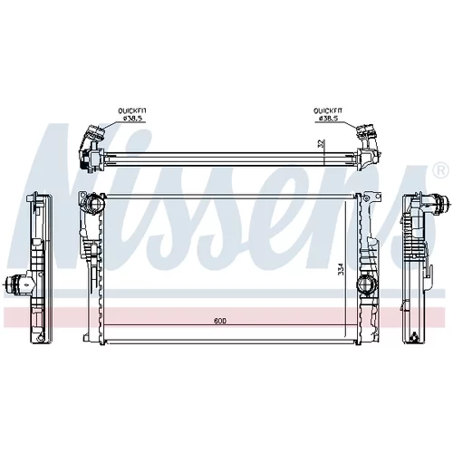 Chladič motora 60816 /NISSENS/ - obr. 5