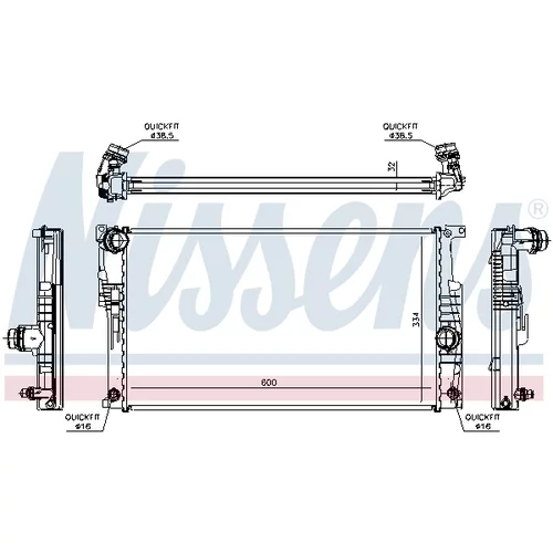 Chladič motora NISSENS 60817 - obr. 4