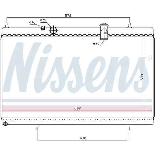 Chladič motora NISSENS 61271 - obr. 4