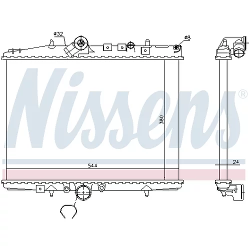 Chladič motora NISSENS 61294A - obr. 4