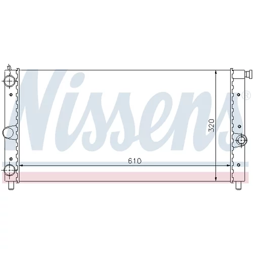 Chladič motora NISSENS 61848 - obr. 4