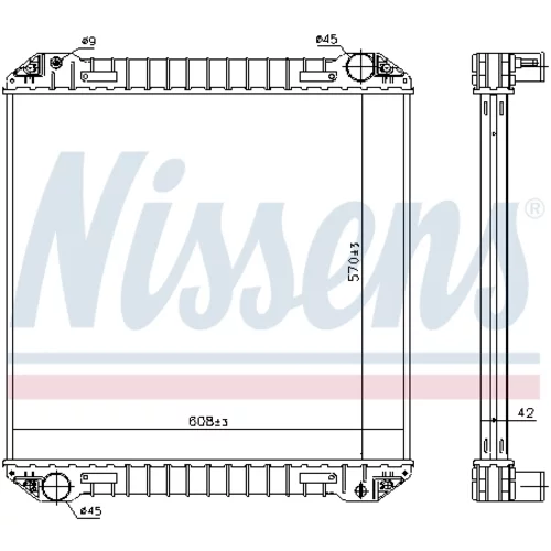 Chladič motora NISSENS 623440