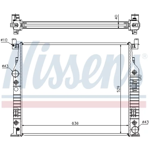 Chladič motora NISSENS 62576A - obr. 5