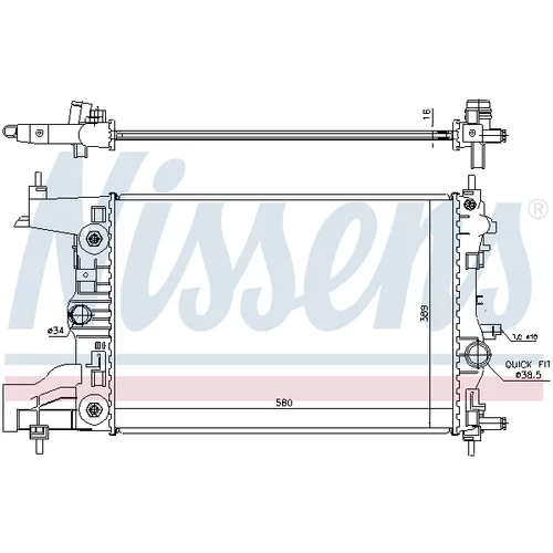 Chladič motora NISSENS 630729 - obr. 4