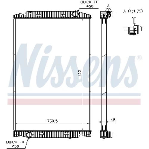 Chladič motora NISSENS 63329A - obr. 4