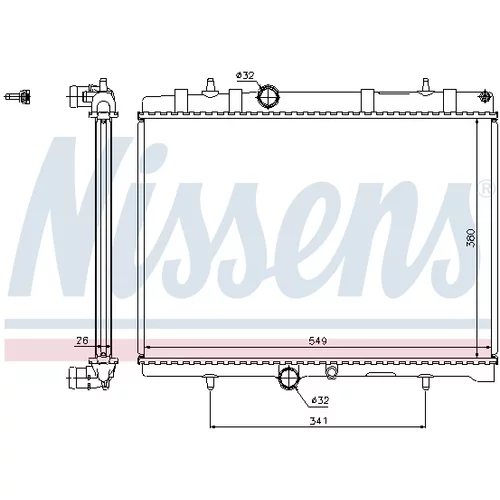 Chladič motora NISSENS 63606A - obr. 6