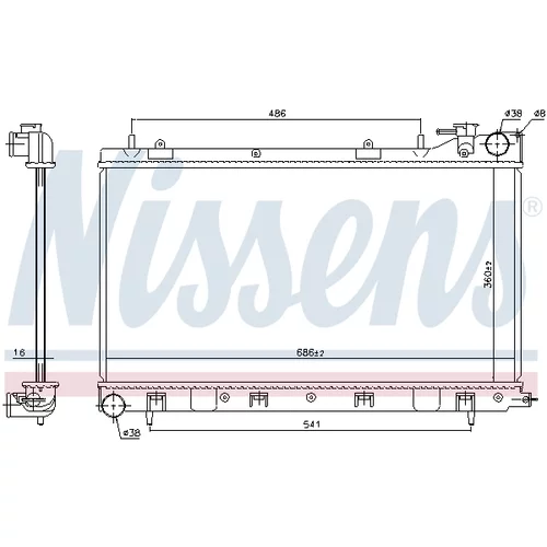 Chladič motora NISSENS 64122 - obr. 5