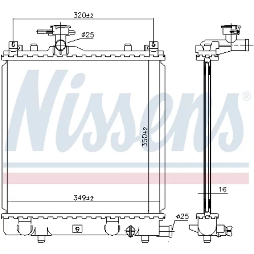 Chladič motora NISSENS 64175A - obr. 5