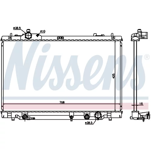 Chladič motora NISSENS 646819 - obr. 2